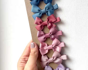 Double tied baby bow | Safety baby hair bow clips| Hair accessories | Baby hair clips | Baby gift | Fringe Clip | Christmas