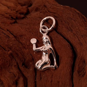 Virgo - Zodiac Pendant - Sterling Silver Pendant - Nickel Free - Polished - Necklace - Anchor Chain - Horoscope - Astrology 925