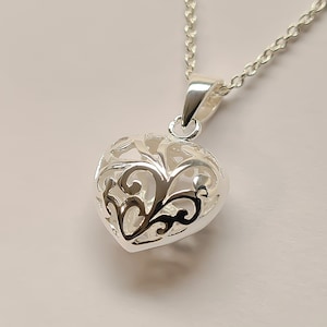 Heart pendant - pendant - necklace pendant - heart - heart as pendant - necklace pendant heart - silver pendant - pendant silver - nickel-free
