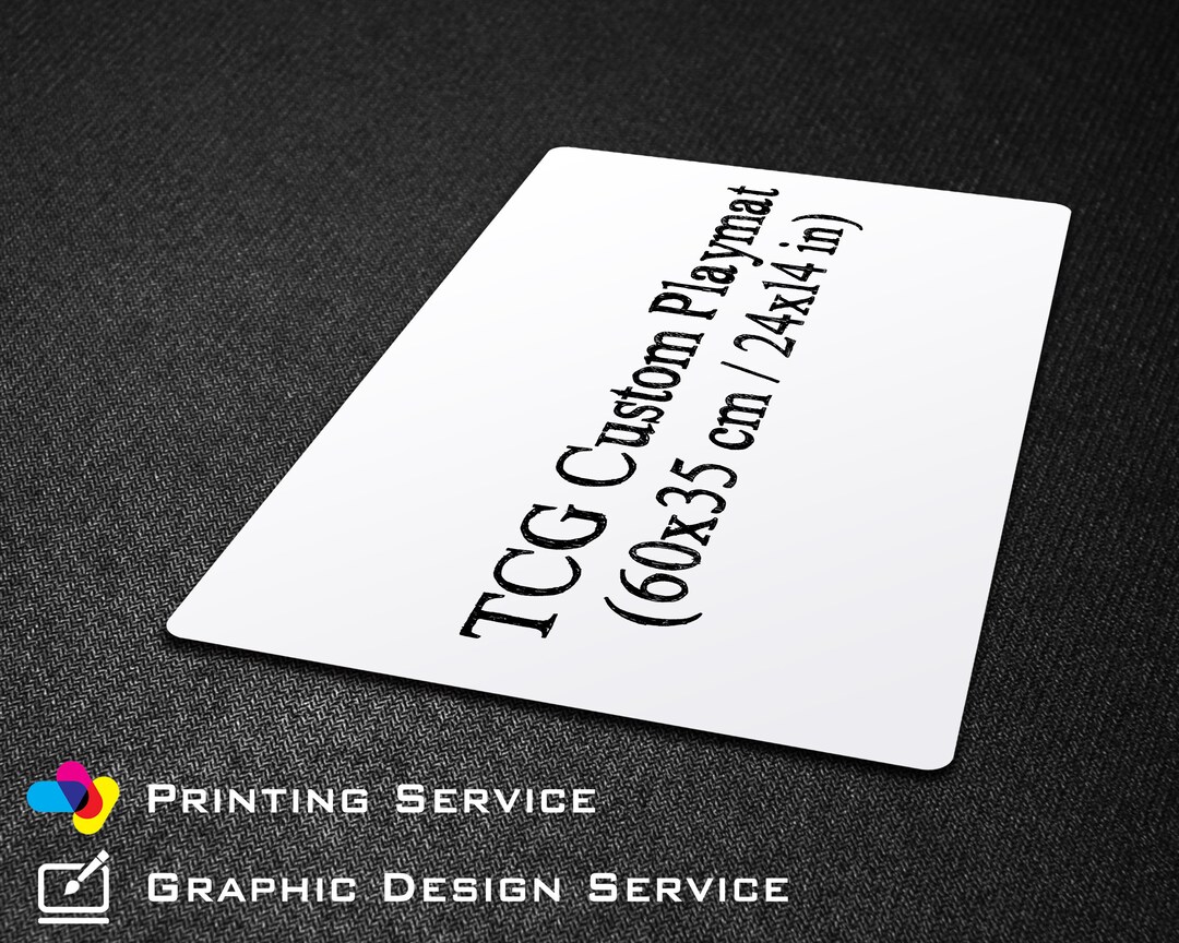 TCG Custom Playmat With Zones, Personalized Card Game Mat Design and