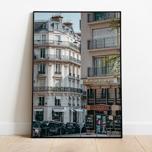Paris street photo, Parisian building print, Architecture poster, France photography ,Paris city printable wall art,Instant Download