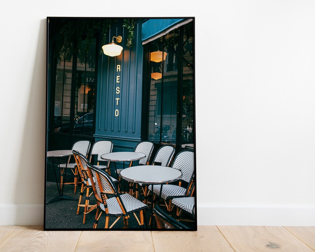 Paris Cafe Printfrench Cafe Wall Arthome Decorparis Cafe Etsy