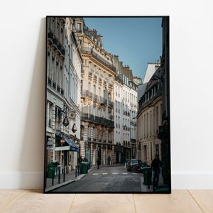 Paris street photo print,Paris city wall art,Printable Paris Art,France photography,French architecture poster,digital download,Paris Travel