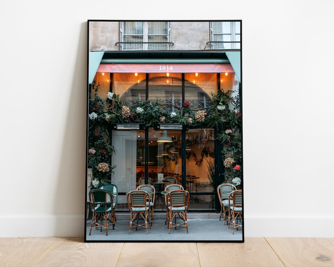 Paris Cafe Print,french Cafe Wall Art,home Decor,paris Cafe Art,cafe