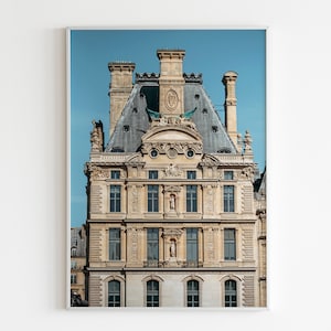 Parisian building print,Paris chateau photo, Louvre Architecture poster, France photography ,Paris city printable wall art,Instant Download