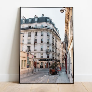 Paris street photo print,Paris city wall art,Printable Paris Art,France photography,French architecture poster,digital download,Paris Travel