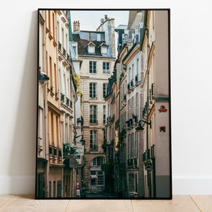 Paris street photo print,Paris city wall art,Printable Paris Art,France photography,French architecture poster,digital download,Paris Travel