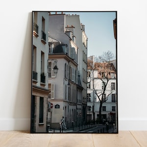 Paris street photo print,Paris city wall art,Printable Paris Art,France photography,French architecture poster,digital download,Paris Travel