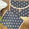 Quilted cotton handprinted reversible large floral patch work stripe tote bag eco friendly Sturdy Grocery Shopping Artist Boho - 20