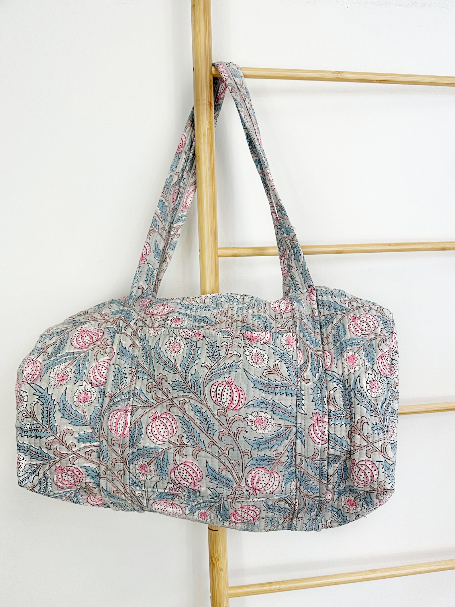 Pomegranate Cotton Quilted Beach Tote Bag main image 0
