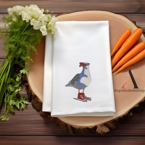 Embroidered Kitchen Towel, Custom Tea Towel, Kitchen Decor, Gifts for couple, wedding gift, Dish towel, Eco-Friendly, 100% Cotton, Teacher