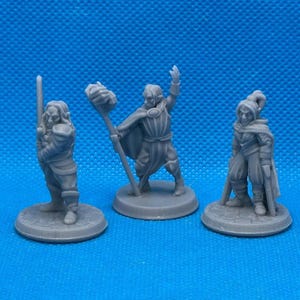 Dark Elf Group, Drow Elf Group, 28mm RPG miniature, Dungeons and Dragons