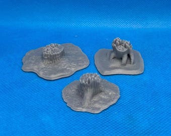 Marsh stumps, 32mm Scale, The Printing Goes Ever On