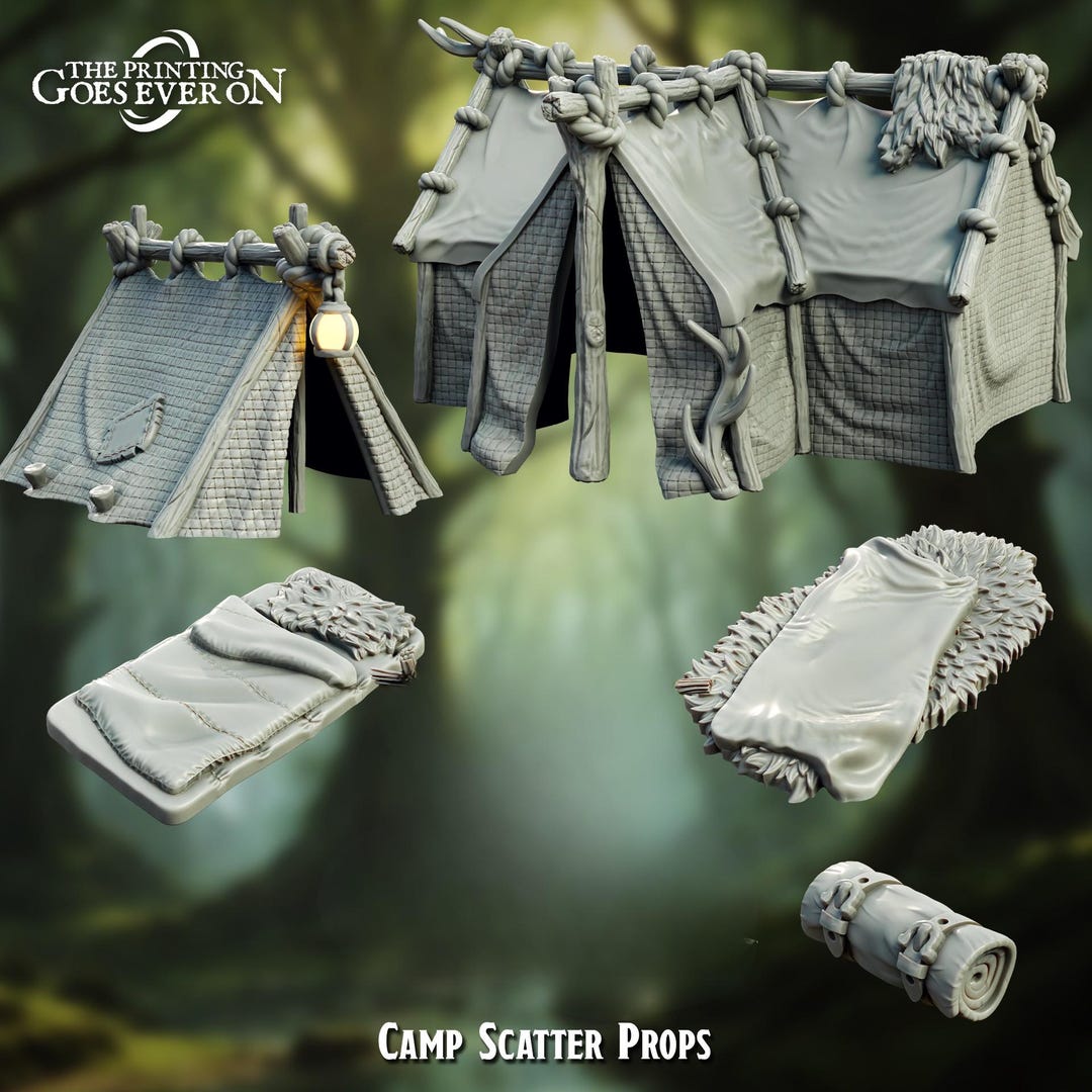 Camp Props, Campground Set, the Printing Goes Ever On - Etsy