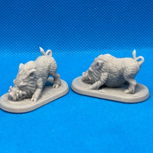 Boar, 28mm miniature, Dungeons and Dragons 1&quot;x2&quot;