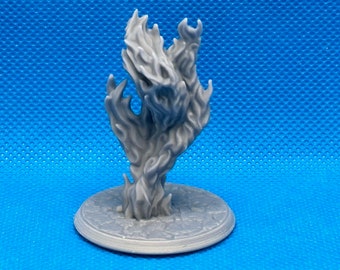 Fire Elemental miniature, Dungeons and Dragons, Briteminis