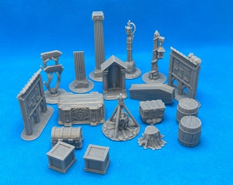 RPG Props Pack, 28mm miniature, Dungeons and Dragons