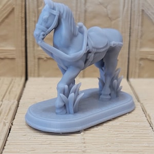 Horses Miniature for 28mm RPG, 1&quot;x2&quot; Dungeons and Dragons