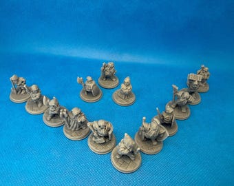 Dwarf Clan Mini 28mm, Dungeons and Dragons or any RPG, Brite Minis