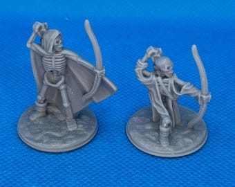 Skeleton Archers –28mm Resin - RPG Miniatures, Dungeons and Dragons, Fat Dragon Games
