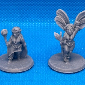 Fairy, 28mm mini, Dungeons and Dragons mini, 1 Fairy w/Wings, 1 Fairy without Wings