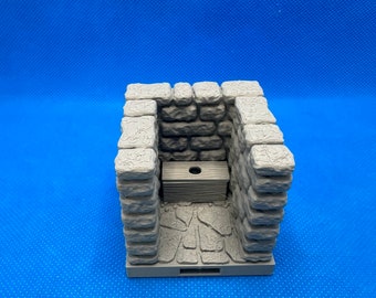 Bathroom,Privy, Dungeon Privy, Lost Dungeons, DragonLock, 28mm gaming, Dungeons and Dragons, Fat Dragon Games