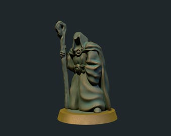 Hooded Stranger, 28mm terrain, Dungeons and Dragons, Briteminis