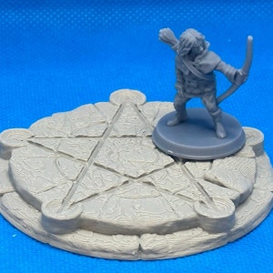 Pentagram, Summoning Circle, for 28mm minis image 4