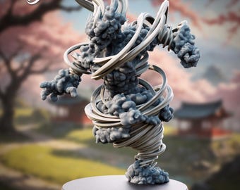 Air Elemental, 32mm scale, Dungeons and Dragons, The Printing Goes Ever On