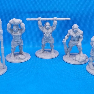 Ogre, set of 5, 28mm scale, Fat Dragon Games, Dungeons and Dragons Miniature