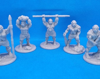 Ogre, set of 5, 28mm scale, Fat Dragon Games, Dungeons and Dragons Miniature
