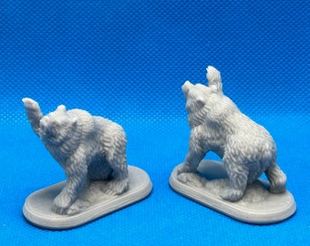 Bear, 28mm miniature, Dungeons and Dragons 1"x2"