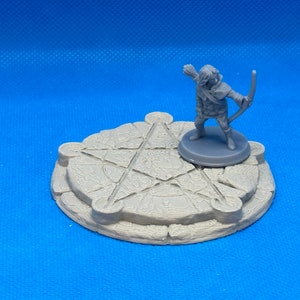Pentagram, Summoning Circle, for 28mm minis