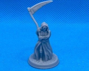 Grim Reaper, Death mini, 28mm RPG miniature, Briteminis