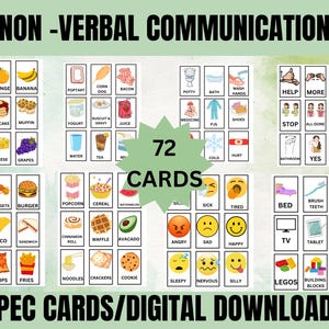 Cartes de communication PEC, Autisme à téléchargement numérique, Outil éducatif imprimable, Ressource d'assistance, Aide à l'autisme