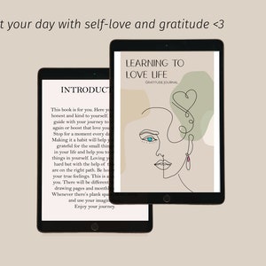 Digital Gratitude Journal with Prompts - 365 Pages with quotes, affirmations for self-care and self-love