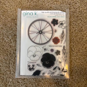 Conjunto de carimbos Gina K Designs Wildflowers and Weeds