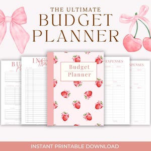 Ultimate Budget Planner | Printable Finance Organizer | Expense and Savings Tracker PDF | Digital Download