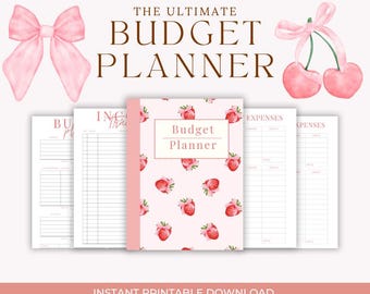 Ultimate Budget Planner | Printable Finance Organizer | Expense and Savings Tracker PDF | Digital Download