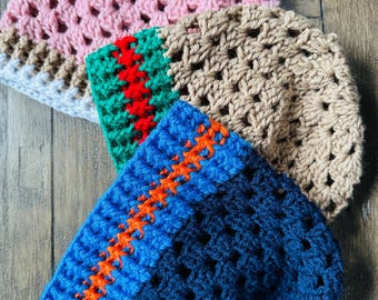 Easy Granny Stitch Beanie Pattern