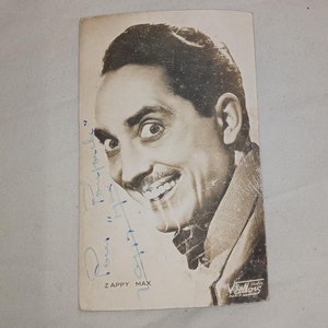 Carte postale Zappy Max Animateur radio signé depuis 30 ans Belgique France