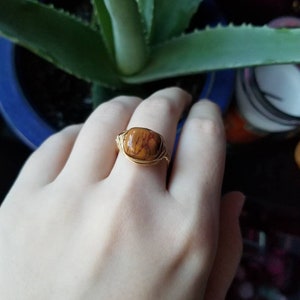 Yellow Jasper Ring
