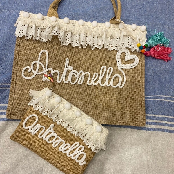 Borsa mare personalizzata handmade