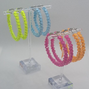 Sparkle Hoop Earrings For Dancers,Hoop Earrings For Latin Dance, Hoop earrings for Ballroom/Smooth Ballroom Gift for dancers