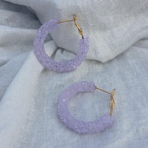 Sparkle Hoop Earrings For Dancers,Hoop Earrings For Latin Dance, Hoop earrings for Ballroom/Smooth Ballroom Gift for dancers