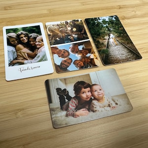 Plastic kaart met fotocollage, verschillende foto's op PVC-kaart, gepersonaliseerd geschenk, individueel souvenir