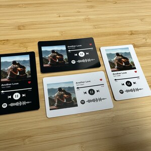 Plastic kaart met foto en lied, Scan muziek, QR-code, Deel muziek, Gepersonaliseerd cadeau, Individueel souvenir