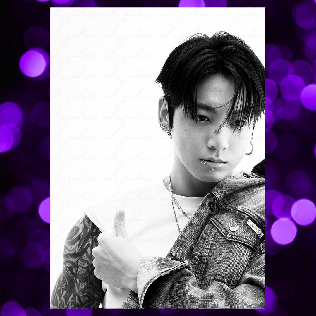 Metallic, Shimmer, Jungkook, JK, Holiday, Campaign, Print, Art