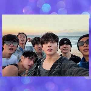 Metallic, Shimmer, OT7, Namjoon, RM, Seokjin, Jin, Yoongi, Suga, J-Hope, Hobi, Jimin, Taehyung, V, Jungkook, JK, Live, Print, Art Print