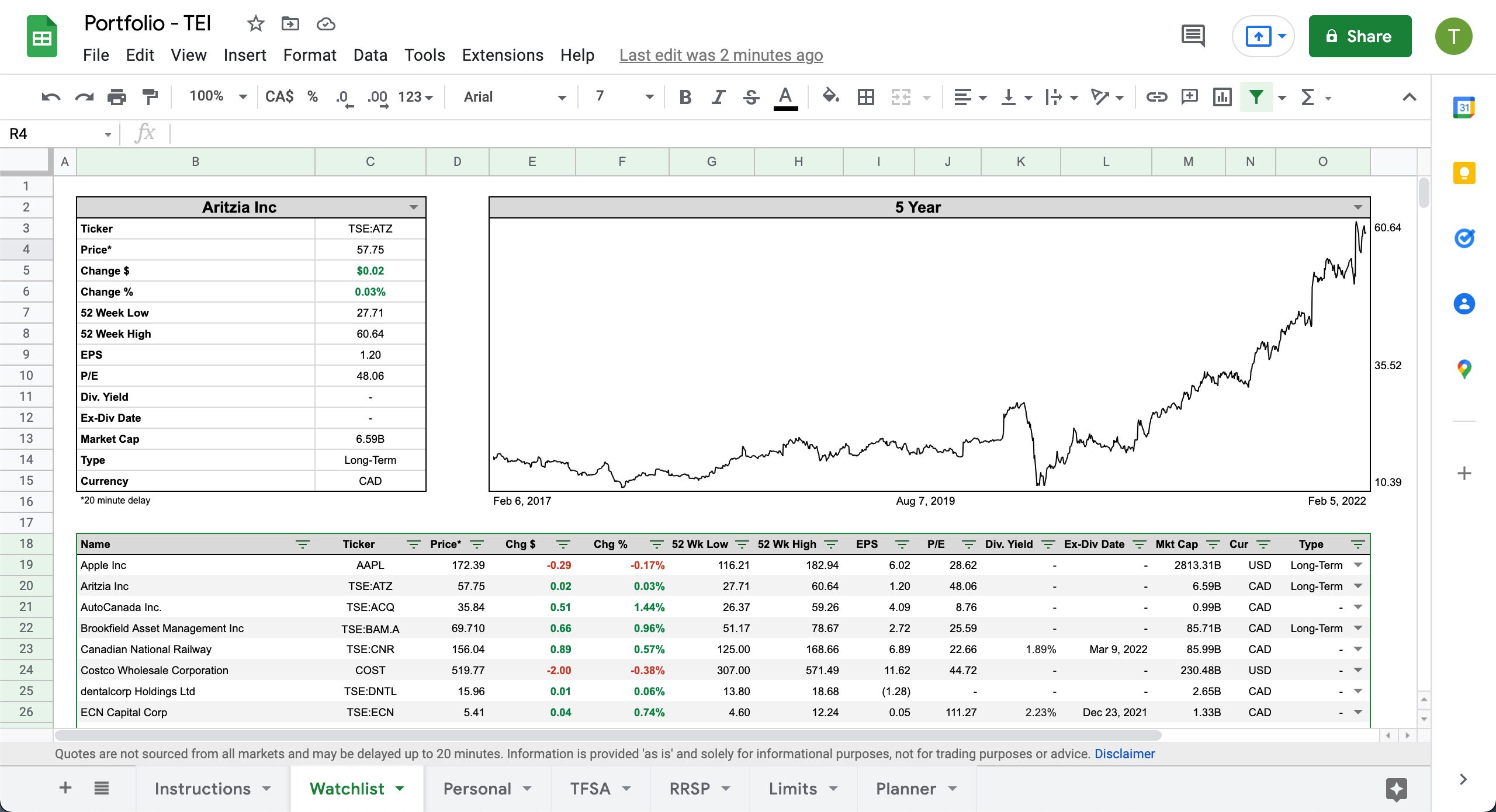 Stock Tracker | Portfolio + Watchlist + MORE | Google Sheets Template ...